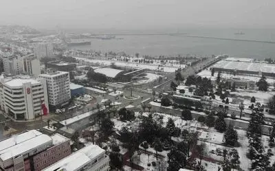 Samsun kar altında
