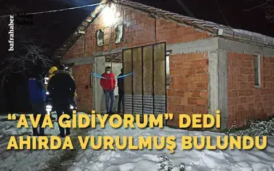Ahırda başından tüfekle vurulmuş halde bulundu  