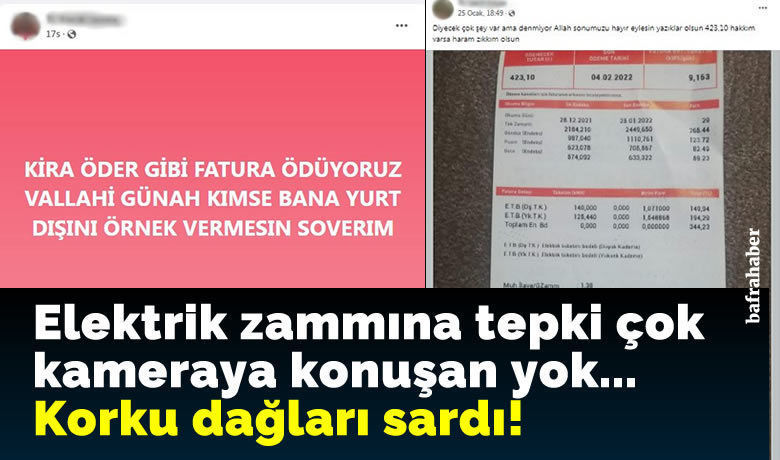 Elektrik Zammına Tepki Çok KamerayaKonuşan Yok. Korku Dağları Sardı! - Elektriğe gelen fahiş zam vatandaşı isyan ettirdi ama isyan da edemedi