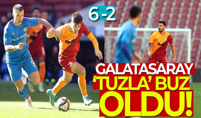 Galatasaray, Tuzlaspor'a 6-2 mağlup oldu - Galatasaray hazırlık maçında karşılaştığı Spor Toto 1. Lig ekibi Tuzlaspor’a 6-2 mağlup oldu.