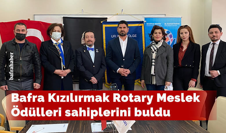 Bafra Kızılırmak Rotary’denMeslekte Başarı Ödülleri - Bafra Kızılırmak Rotary Kulübü U.R 2430. Bölge 2021-2022 Dönemi Meslek Ödülleri sahiplerini buldu. 