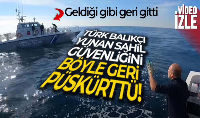 Türk balıkçı teknesini taciz eden YunanSahil Güvenliği geldiği gibi geri gitti - Çanakkale'de Gökçeada ile Semendirek adası arasındaki Uluslararası karasularında olta ile balık avlayan Türk teknesine Yunan Sahil Güvenliği müdahale etti. Uluslararası sular olmasına rağmen "Yunan denizindesin, tekneyi batırırız" diyerek dakikalarca süren Yunan tacizine aldırış etmeyen Türk balıkçının kahramanca mücadelesi kameralara anbean yansıdı. Türk balıkçısının kahramanlık görüntüsü kısa sürede binlerce kişi tarafından ilgiyle izlenirken, vatandaşlardan da binlerce destek mesajı aldı.