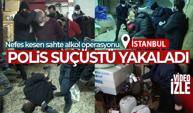 İstanbul'da nefes kesen sahte alkol operasyonu - Beyoğlu İlçe Emniyet Müdürlüğü Güvenlik Büro Amirliği ekipleri, sahte alkol imalatı yapılan bir adrese nefes kesen bir operasyon düzenledi. Binanın kapısını koçbaşıyla kırarak içeriye giren polis ekipleri, 4 şüpheliyi dolum yaparken suçüstü yakaladı. Aramalarda yaklaşık 1 milyon lira değerinde satışa hazır sahte alkol ve yapımında kullanılan malzemeler ile sipariş defteri ele geçirildi.
