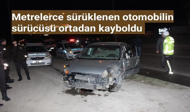 Metrelerce Sürüklenen OtomobilinSürücüsü Ortalıktan Kayboldu