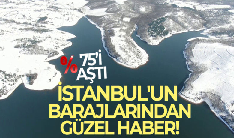 İstanbul'un barajlarındaki suseviyesi yüzde 75'i aştı - İstanbul'a su sağlayan barajların seviyesi son yağışlarla birlikte yüzde 76.84'e yükseldi. Kentte etkili olan karın erimesi ve ardından sağanak yağışla birlikte hızla yükselişe geçen barajlardaki doluluk oranı son bir haftada yüzde 20 arttı.