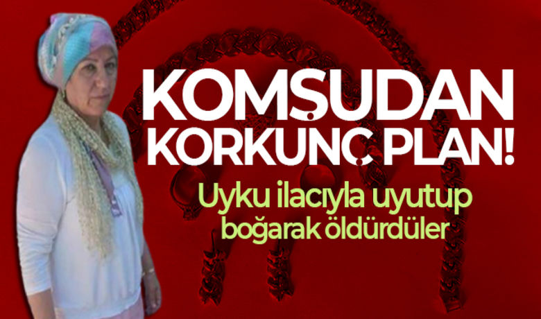 Asansörde cesedi bulunan kadınıncinayete kurban gittiği ortaya çıktı - Mersin'de bir sitenin asansöründe ölü bulunan 62 yaşındaki kadının, misafirliğe gittiği komşuları tarafından altınları için önce uyku ilacı ile uyutulduğu ardından boğularak öldürüldüğü ortaya çıktı. Gözaltına alınan biri kadın 2 şüpheli suçlarını itiraf ederken, yaşlı kadına ait cep telefonu, atıldığı denizden dalgıç polislerce çıkarıldı.	İçeceğine uyku ilacı koyup, boğarak öldürmüşler	Cep telefonu, dalgıç polislerce denizden çıkarıldı
