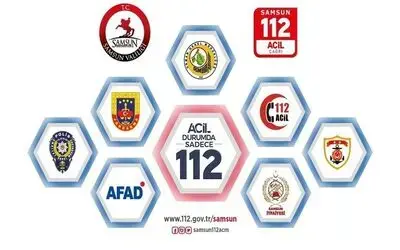 Samsun’da 2021 yılında 1 milyon 623 bin acil çağrı kabul edildi
