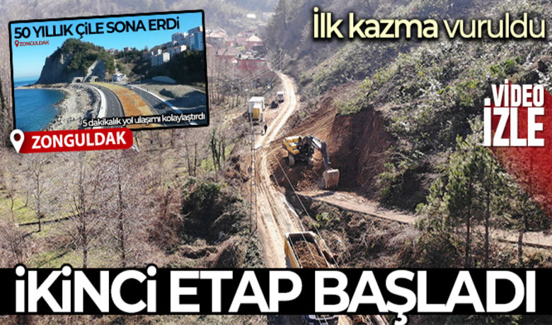 Açılışını Cumhurbaşkanı Erdoğan yapmıştı,o yolda ikinci etap başladı - Zonguldak'ta ilk etabını Cumhurbaşkanı Recep Tayyip Erdoğan'ın yaptığı Zonguldak-Filyos yolunun ikinci etabında ilk kazma vuruldu. Göbü-Muslu güzergahının ardından tamamlanması planlanan 36 kilometrelik yol ile Filyos'a ulaşım modern hale gelecek.
