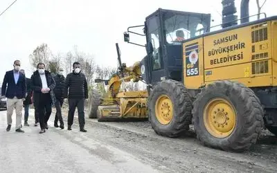 30 mahalleyi birbirine bağlayan yol yenileniyor
