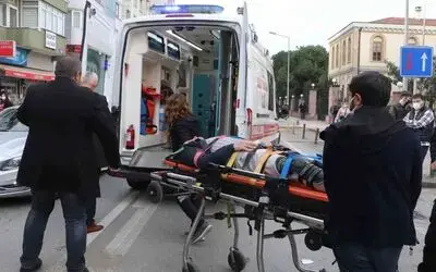 Samsun’da motosikleti kurye kazada yaralandı
