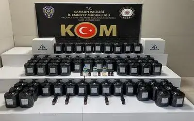 Samsun’da sahte içki ele geçirildi
