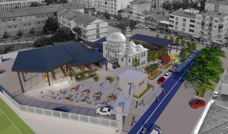 Bafra’da küçük pazar yeri inşaatının yüzde 80’i tamamlandı