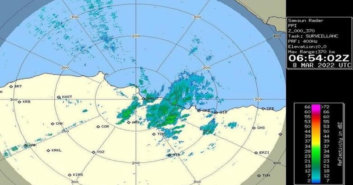 Samsun’da yağışlı hava

