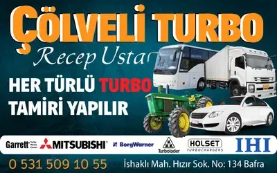 Bafra'nın İlk Turbo Tamircisi Çölveli Turbo Hizmetinizde