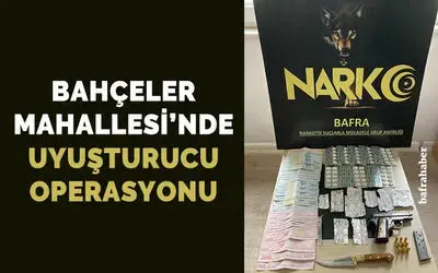 Bafra’da uyuşturucu operasyonu: 1 tutuklama