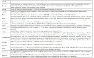 Samsun’da okullara kar tatili
