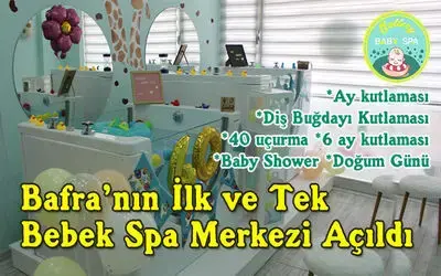 Bafra’da İlk ve Tek Gallery Baby Spa, Anne-bebek Bakım Merkezi Açıldı