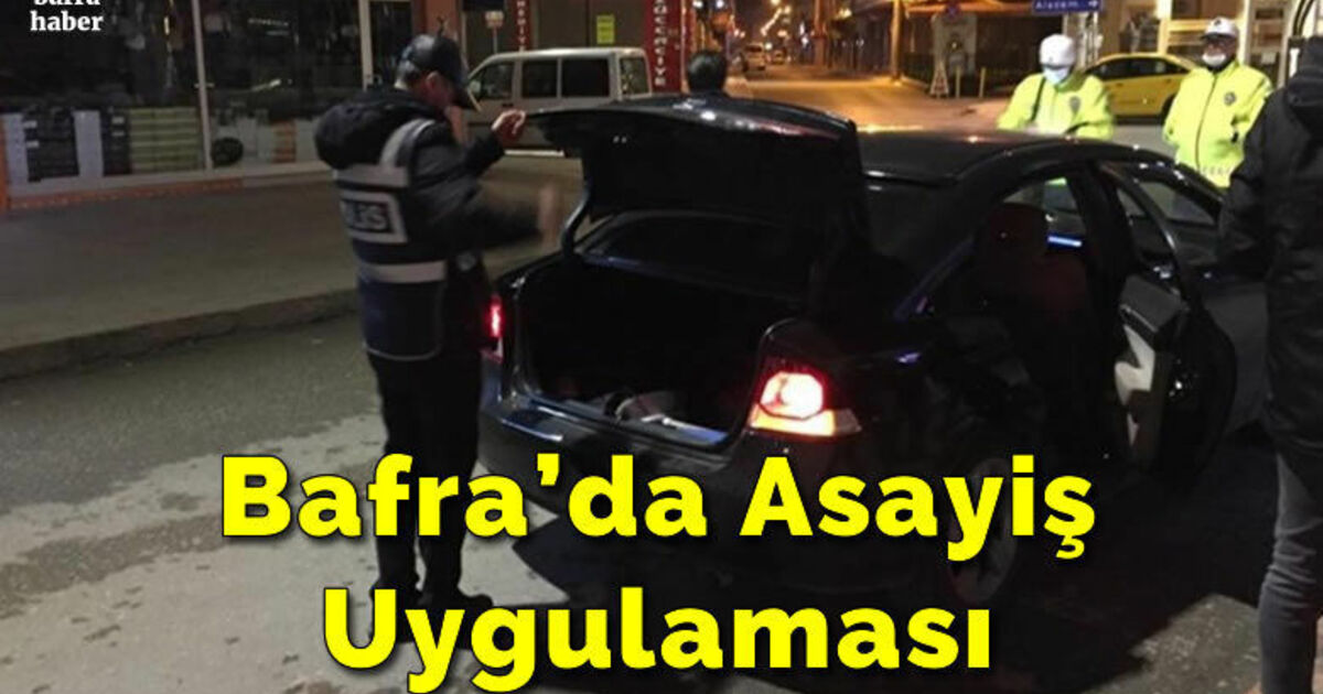 Bafra 60 Personel İle Didik Didik Arandı