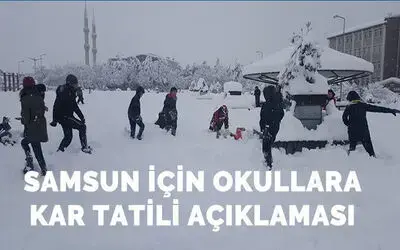 Valilikten 18 Mart Cuma Günü İçin Kar Tatili Açıklaması
