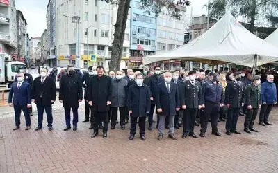 Terme’de 18 Mart töreni

