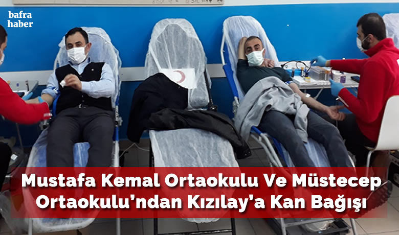 Mustafa Kemal Ortaokulu Ve Müstecep Ortaokulu’ndan Kızılay’a Kan Bağışı