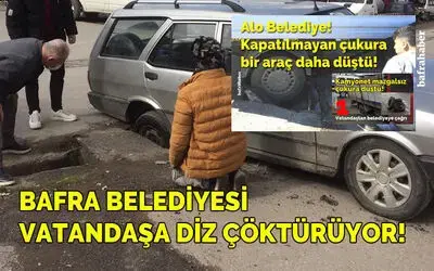 Bafra Belediyesi Vatandaşa Diz Çöktürüyor