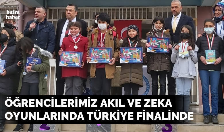 Öğrencilerimiz Akıl Ve ZekaOyunları Yarışmalarında Türkiye Finalinde - Samsun'da düzenlenen il geneli “Akıl Ve Zeka Oyunları” yarışmasında Mustafa Kemal Ortaokulu büyük bir başarıya imza attı.
