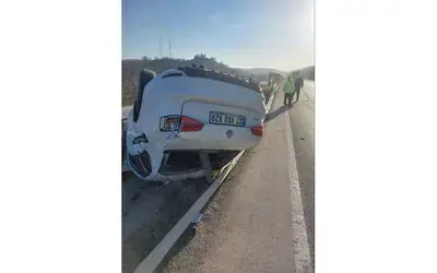 Samsun’da otomobil takla attı: 2 yaralı
