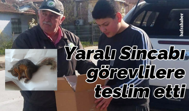 Ortaokul Öğrencisi YaralıSincabı Görevlilere Teslim Etti - Samsun’un Bafra ilçesinde ortaokul öğrencisi yolda yaralı halde bulduğu sincabı Doğa Koruma ve Milli Parklar Şefliği personeline teslim etti.