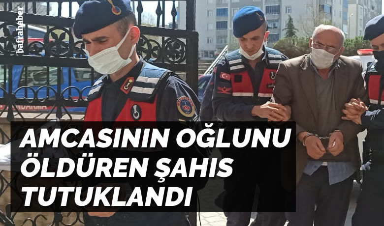 Amcasının oğlunu öldüren şahıs tutuklandı - Samsun’un Bafra ilçesinde kahvehanede amcasının oğluna silahla ateş ederek ölümüne neden olan şahıs yakalanarak adliyeye sevk edildi. Şahıs mahkemece tutuklandı.