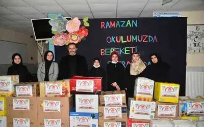 Öğrencilerden ihtiyaç sahiplerine yardım kolisi
