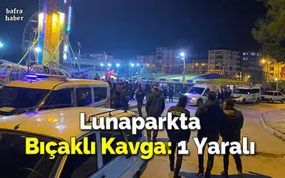 Lunaparkta Bıçaklı Kavga: 1 Yaralı