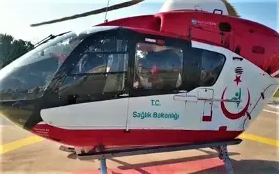 Trabzon’dan Samsun’a ambulans helikopterle getirildi

