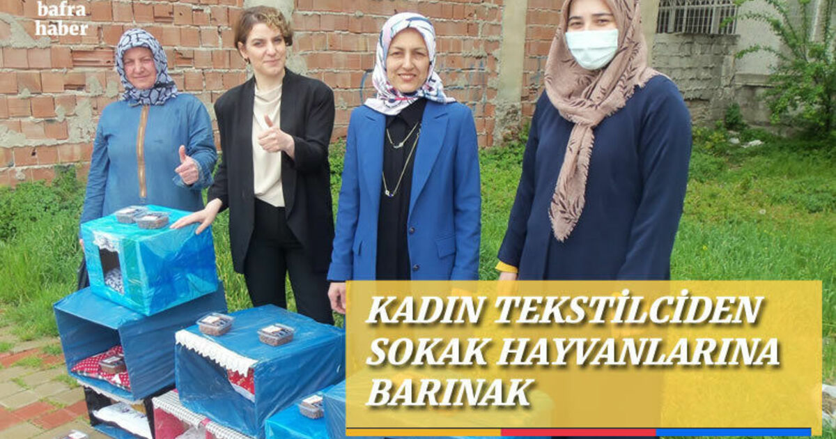 Kadın Tekstilciden Sokak Hayvanlarına Barınak
