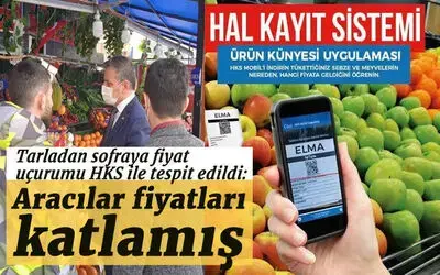 Tarladan sofraya fiyat uçurumu HKS ile tespit edildi