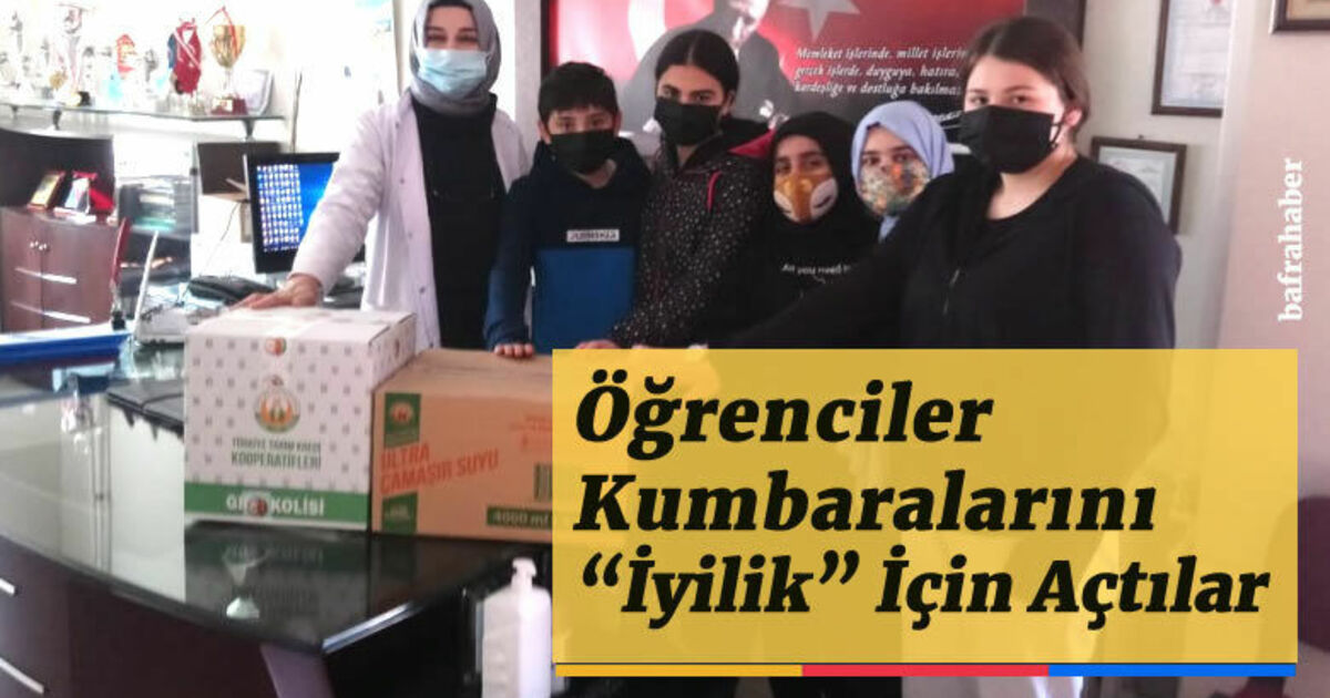 Öğrenciler Kumbaralarını İyilik İçin Açtılar