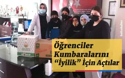 Öğrenciler Kumbaralarını İyilik İçin Açtılar