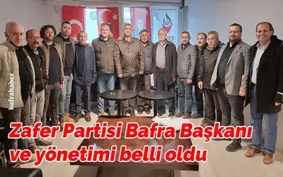 Zafer Partisi Bafra Başkanı Ve Yönetimi Belli Oldu
