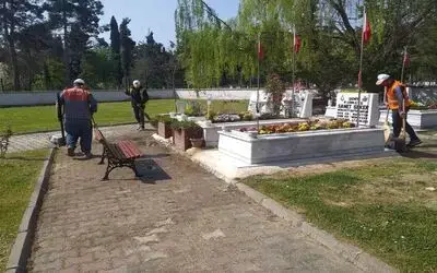 Bafra’da bayram temizliği
