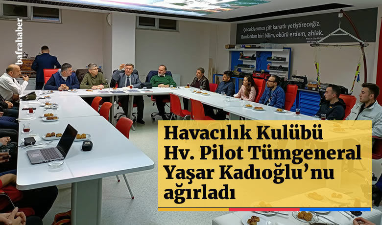 Havacılık Kulübü Hv. PilotTümgeneral Yaşar Kadıoğlu’nu Ağırladı - Bafra Hava Sporları Gençlik Kulübü sporcuları, üyeleri ve ailelerin katılımı ile Ramazan Bayramı bayramlaşma programı düzenlendi. Kulübün il dışında bulunan birçok üyesi de bayramlaşma programı vesilesi ile bir araya gelme fırsatı buldu. 