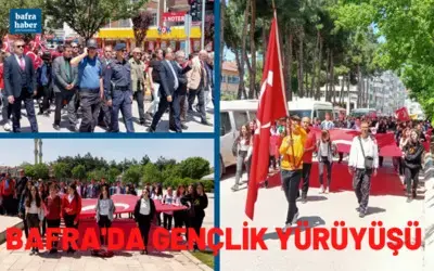 Bafra’da Gençlik Yürüyüşü