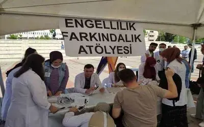 Hemşirelik öğrencilerinden engellilik farkındalık atölyesi
