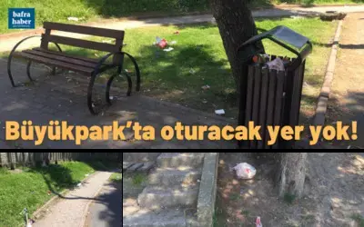 Büyükpark’ta Oturacak Yer Yok!