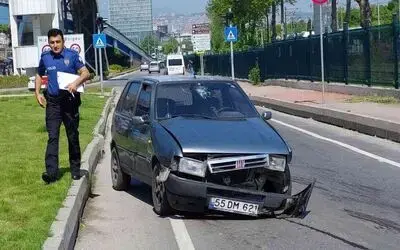Tedavi için hastaneye giderken kazada yaralandı
