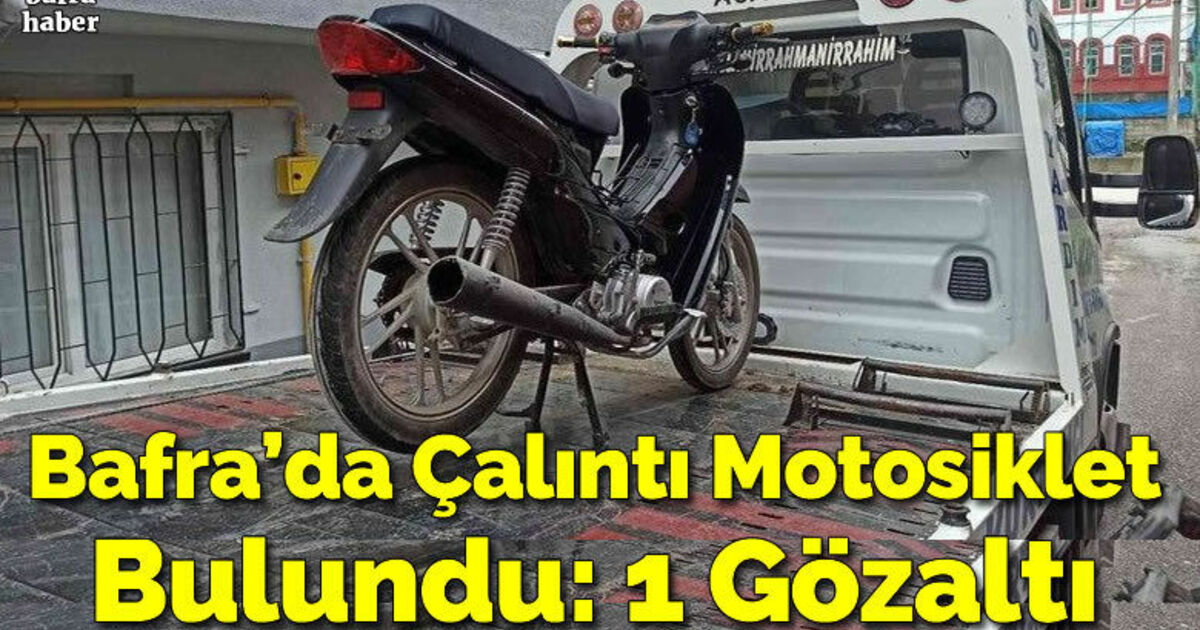 Çalıntı motosiklet bulundu: 1 gözaltı