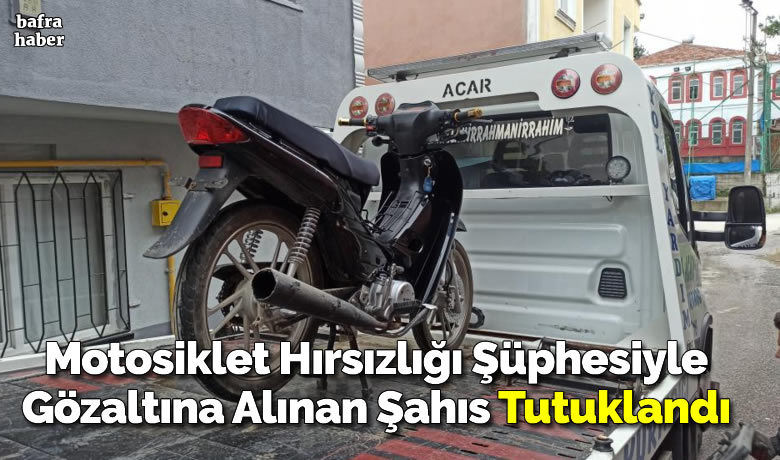Çalıntı motosiklet evinde bulunan şahıs tutuklandı