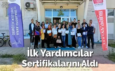 İlk Yardımcılar Sertifikalarını Aldı