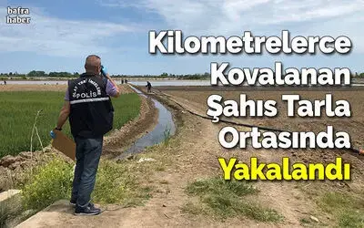 Kilometrelerce Kovalanan Şahıs Tarla Ortasında Yakalandı