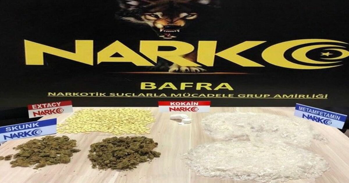 Bafra’da çok miktarda uyuşturucu ele geçirildi, 2 kişi gözaltına alındı
