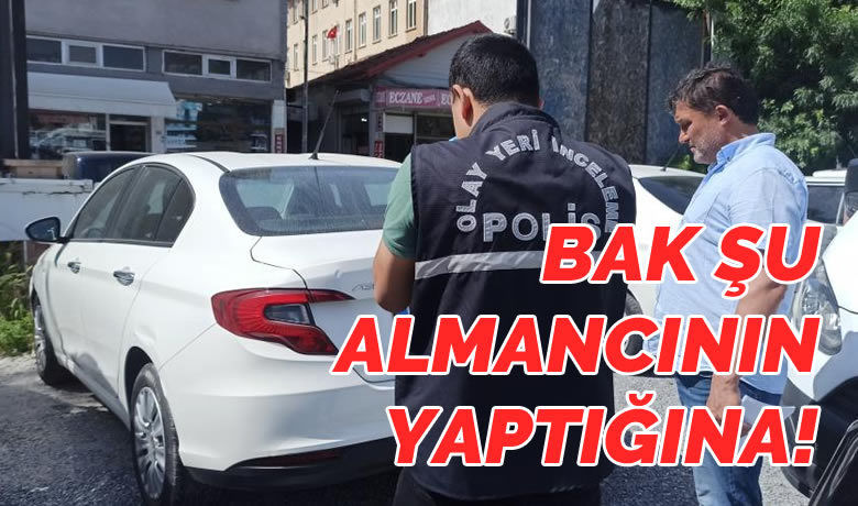Kiraladığı aracı otoparktaterk edip Almanya’ya gitti